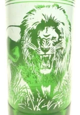 vintage ACL Soda POP Bottle: green COCA-COLA'S SIMBA - 10 oz ACL