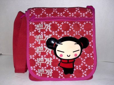 pucca様ご依頼用s Pucca Funny Love Anime Vooz Red Pink Crossover Shoulder Handbag | eBay