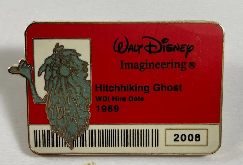 Disney WDI ID Badge Series 2008 HM Hitchhiking Ghost GUS LE 300 Cast Pin