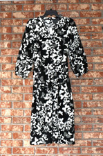 Talbots Multicolored 3/4 Length Sleeves Dress Size 10 NWT