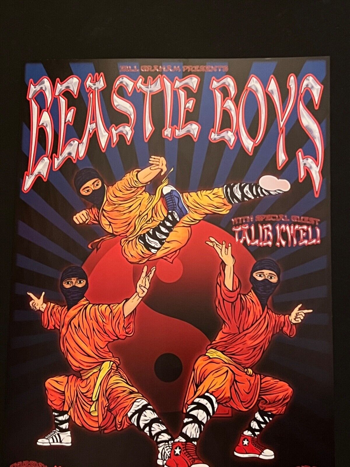 Original Beastie Boys Talib Kweli Concert Poster from 2004 Bill Graham  Civic BGP