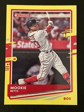 2020 Panini Donruss MOOKIE BETTS Variation Yellow Parallel #77
