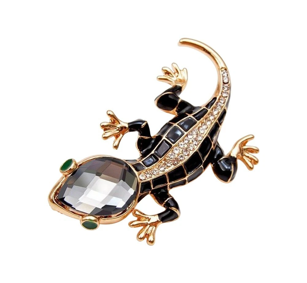 Broche Vintage Lézard En Argent - Style Années 50 - Occasion