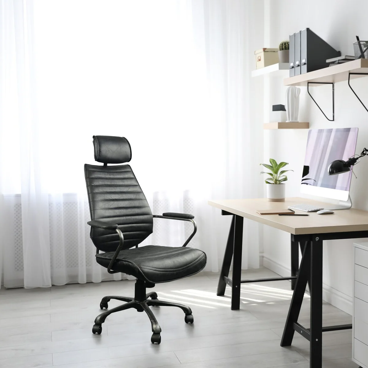 Macari Swivel Executive Leather Office Chair