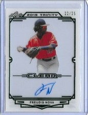 2019 Leaf Trinity FREUDIS NOVA Clear Acetate Green Foil Auto RC /25 Astros