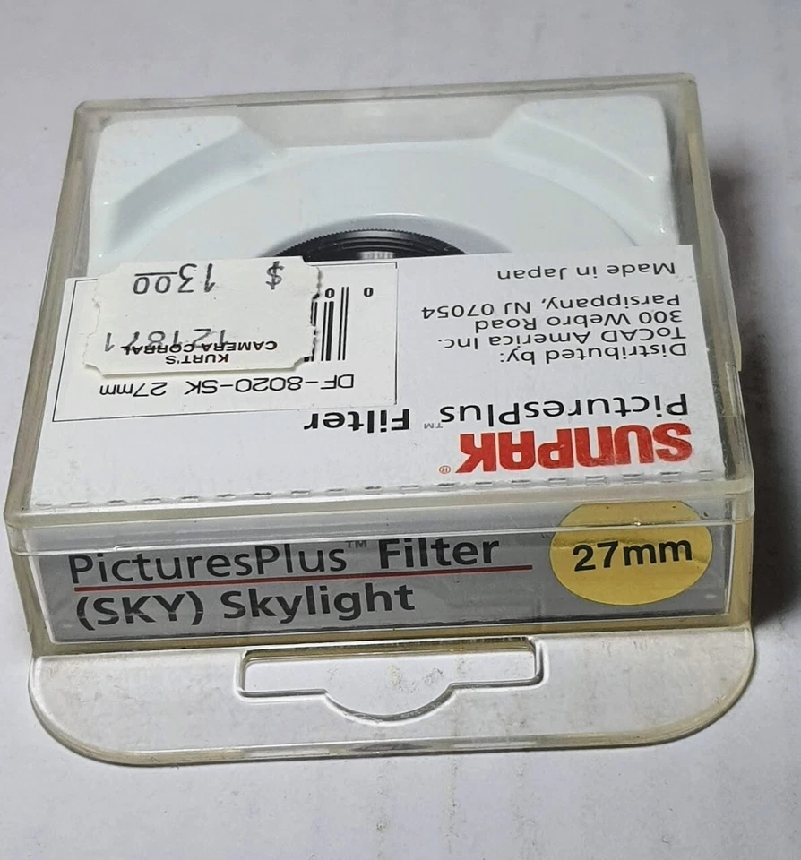27mm Skylight 1A Glass Lens Filter Japan Genuine 27 mm 27-SK sklight1A SUNPAK - Image 2 of 2
