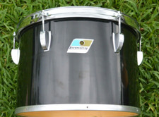 1980's LUDWIG Chicago USA 13" BLACK CORTEX CONCERT TOM for YOUR DRUM SET J123