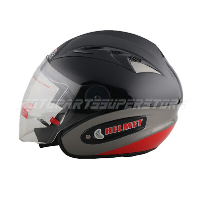 X-PRO Open Face Motorcycle Helmet DOT Approved Half Face Helmet