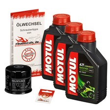 Suzuki Gladius (SFV 650), 09-15, CX Motul 10w40 Öl OEM Ölfilter Motorölset