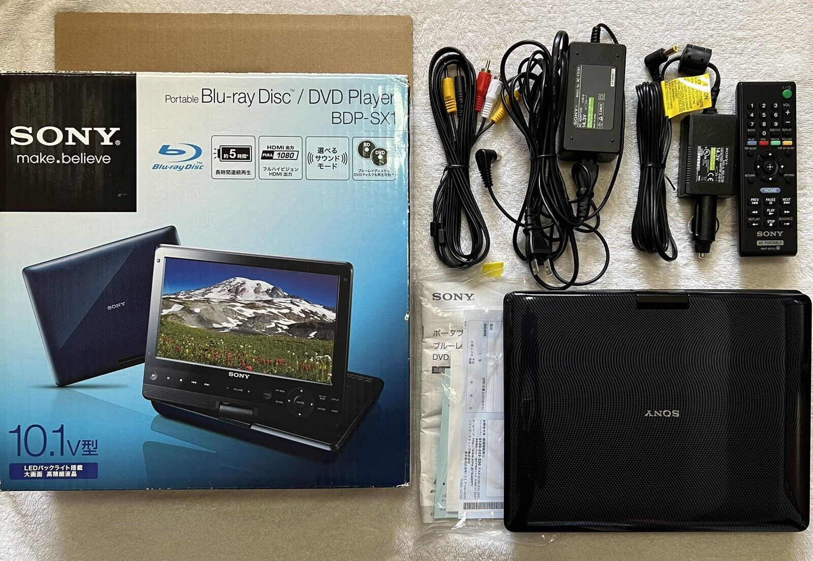 SONY BlurayDisk/DVD Player BDP-SX1オーディオ機器 - ポータブル