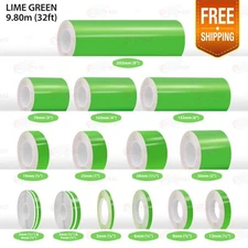 LIME GREEN PIN STRIPE Car Model Streamline Adhesive TAPE Decal Vinyl Sticker