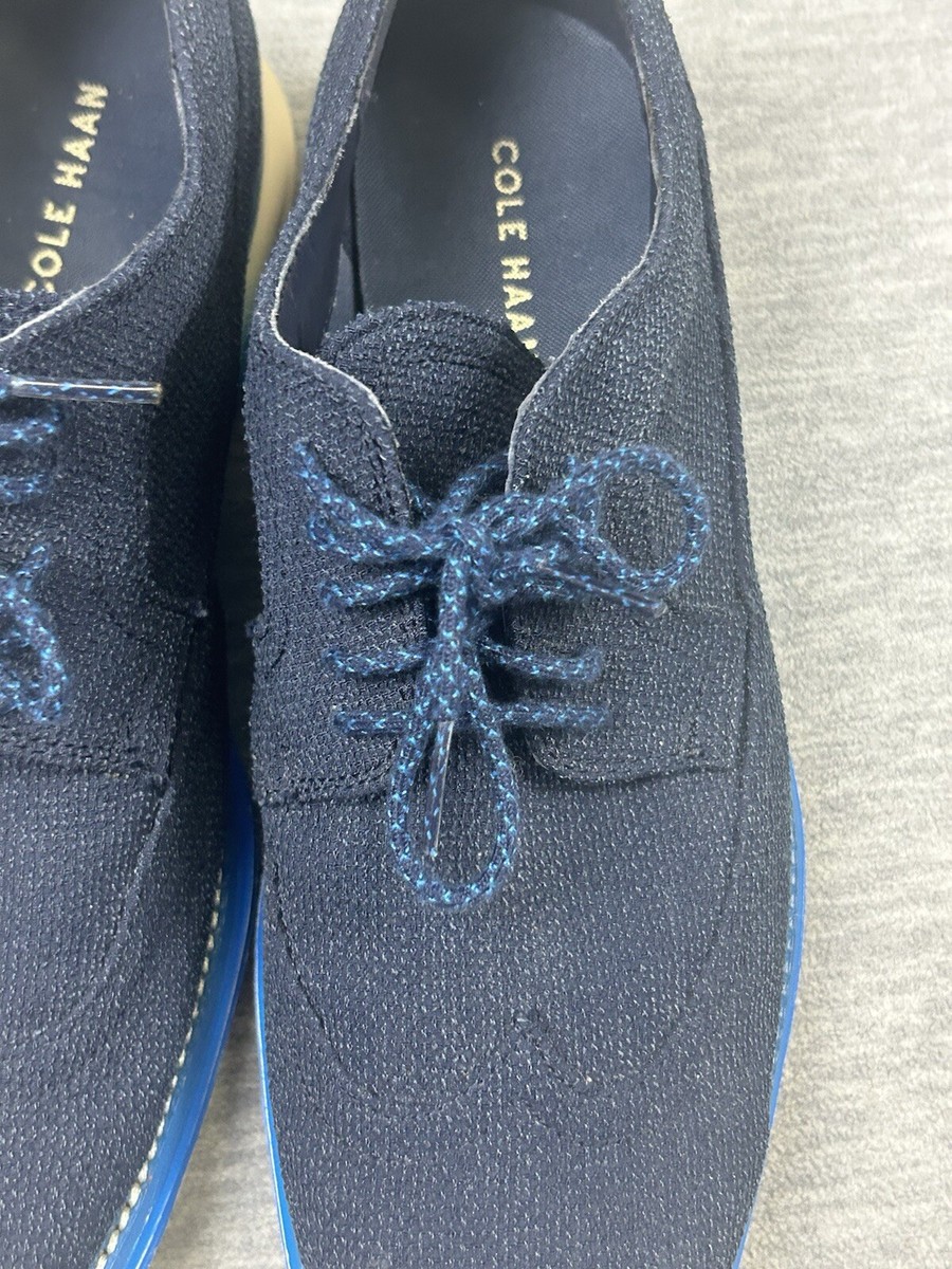 Cole Haan Lunarlon Shoes Men 9 1/2 Blue Casual Wingtips | eBay