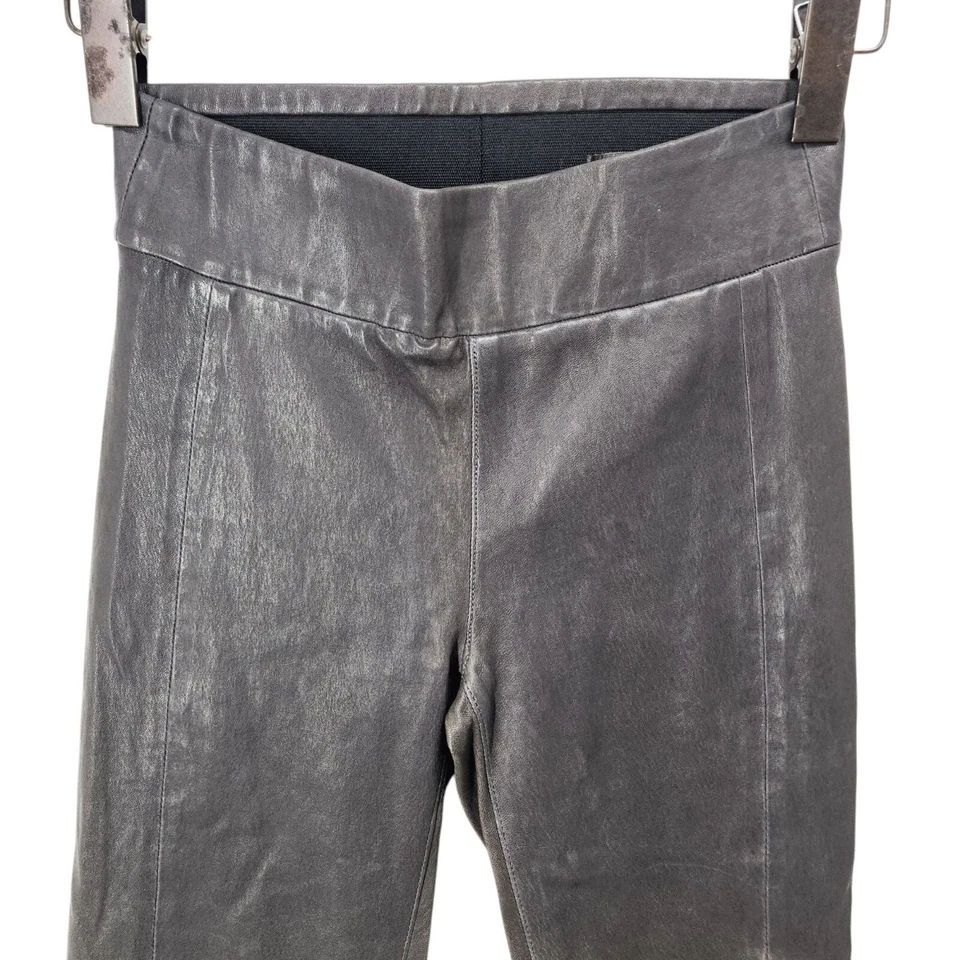 Leggings de cuero para mujer Rag & Bone talla 2 gris carbón lavado Foto 3 de 4