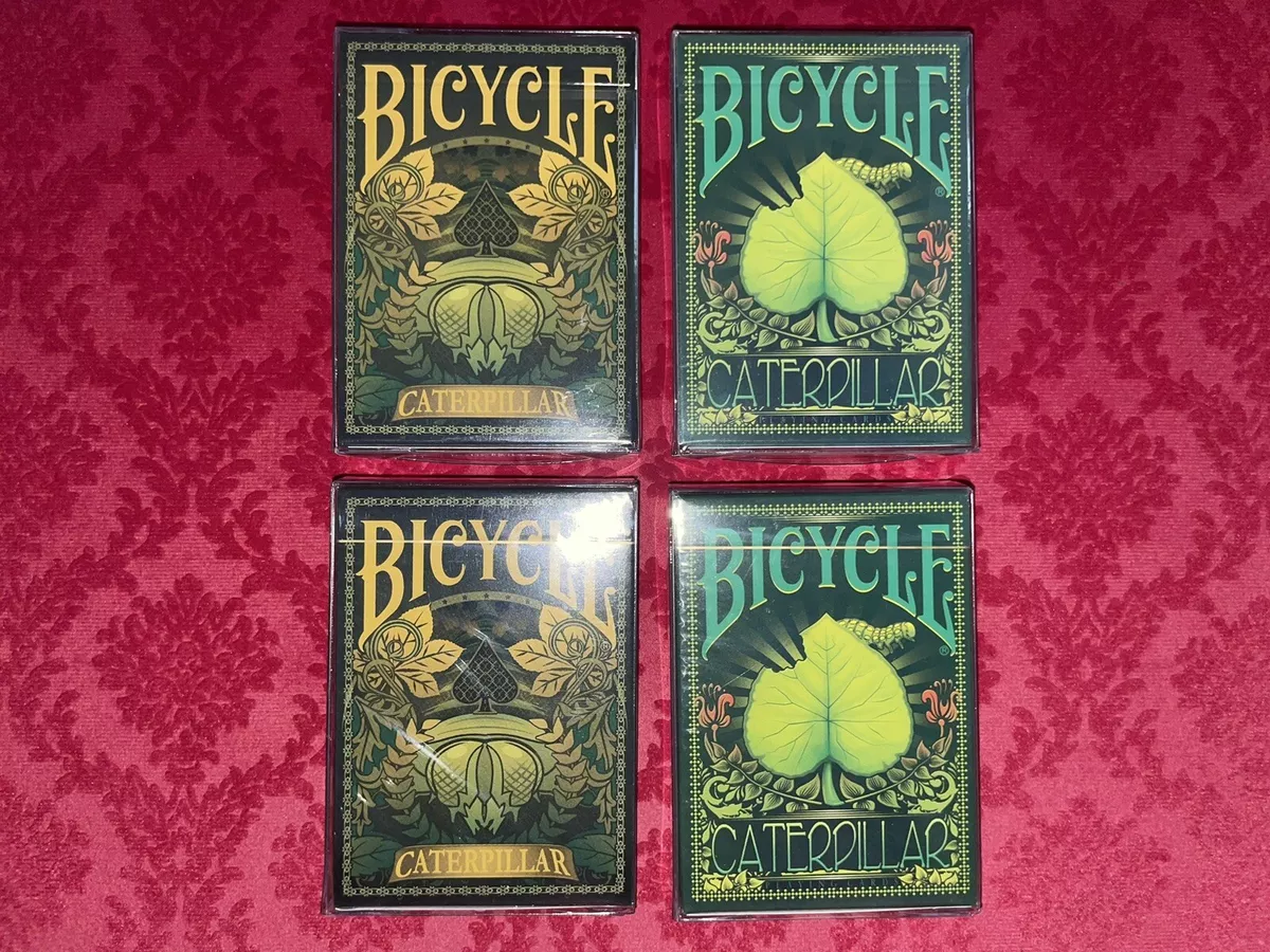 Bicycle Caterpillar Playing Cards Standard Gilded Collection w Deck Sleeves