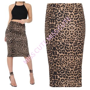 animal print pencil dress