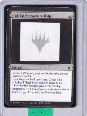 playtest mtg cards Call up Emrakul to Help - Playtest Card MtG MagicCon
