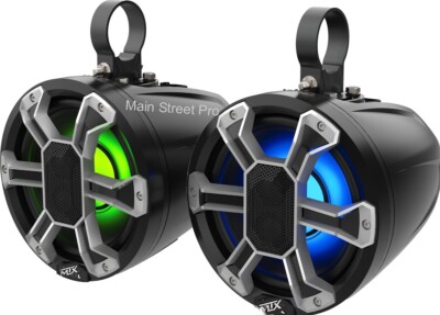 MTX PS65C-BP 6.5  4 Ohm 85-Watt RMS Customizable Speaker Pods (2) w RGB Lighting