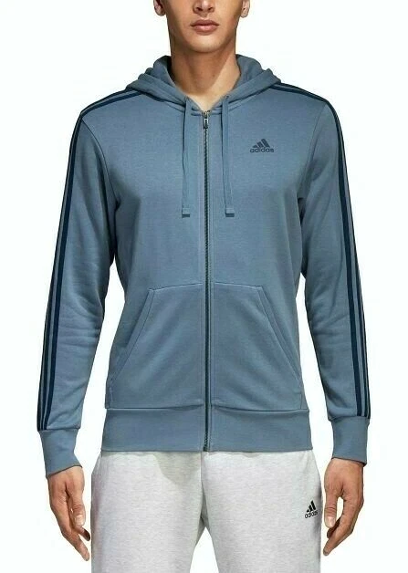 adidas men's french terry full zip hoodie