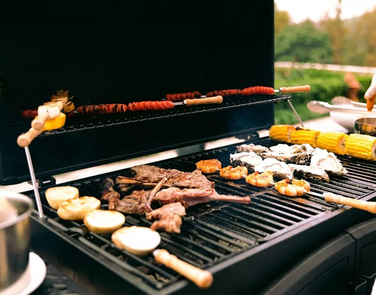 Grill warming shop rack