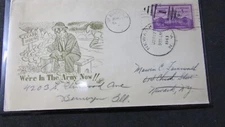 Postal Cover - World War 2 - In the Army Now - KP Duty - Guard House
