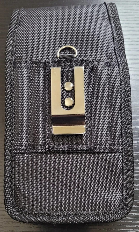3XL RUGGED CELL PHONE VERTICAL POUCH WITH METAL CLIP AND BELT LOOP HOLSTER - Image 2 of 3