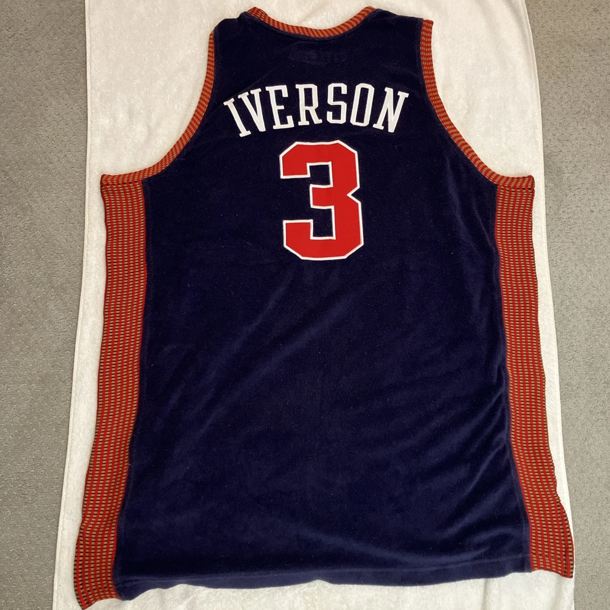 Reebok Allen Iverson Blue NBA Fan Apparel & Souvenirs for sale | eBay