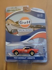 greenlight 1/64 1969 chevrolet corvette  gulf