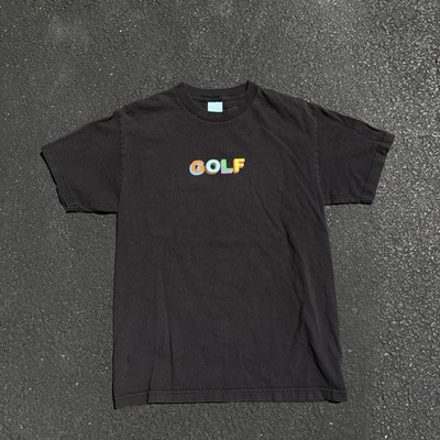 Golf Wang OFWGKTA Tyler the Creator 3D Spellout Logo Black T-Shirt Size Medium