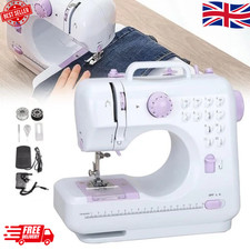 Electric Sewing Machine Portable Mini 12 Stitches Pedal Household for Beginners