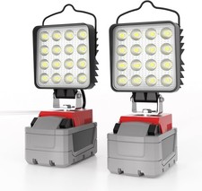 2 Pcs Led Work Light 132w 13200lm Battery Light Flood Lighting With Usb Type 2 Pcs Led Work Light 132w 13200lm Battery Light Flood Lighting With Usb Type