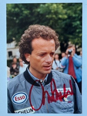 Mauro Baldi   - Formel 1  - original Autogramm - Größe 15 x 10  cm