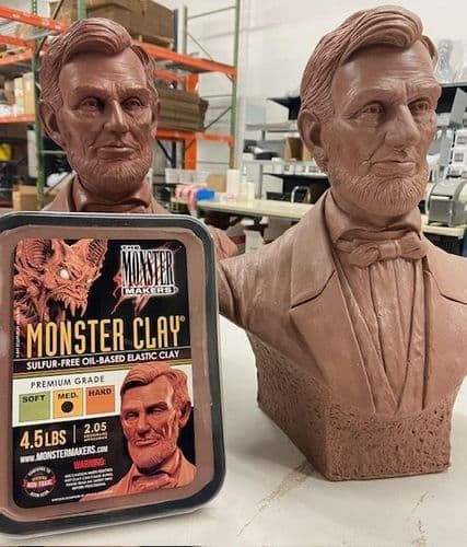 Monster Clay Brown, Melts Easily to a Pourable Consistency, Size Medium
