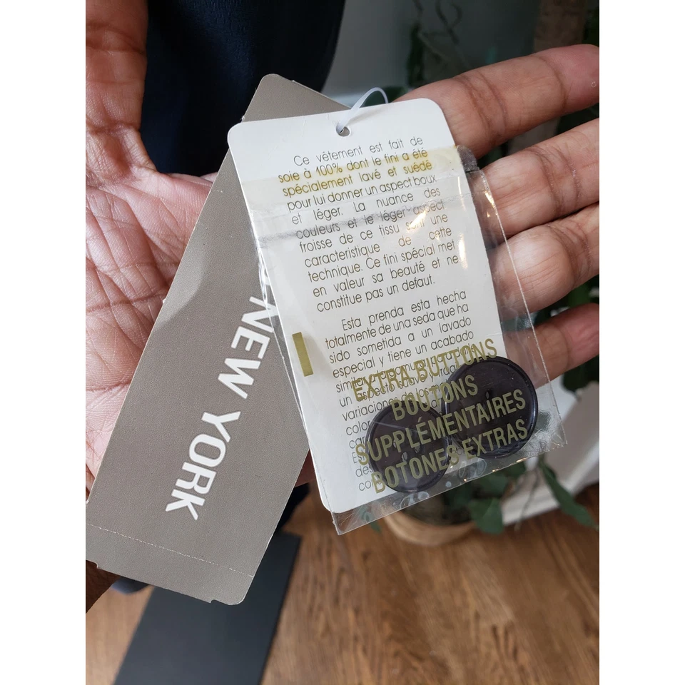 Jones New York 2 Piezas Falda Traje Mujer 10/12 Azul Sencillo Pecho 1 Botón Foto 4 de 4