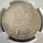 New Listing1887 Morgan Silver Dollar $1 NGC MS64 Philadelphia Mint Business Strike