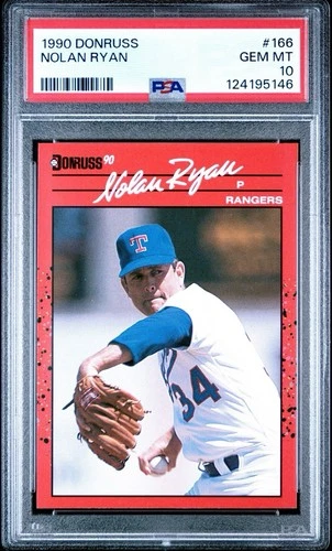 1990 Donruss Nolan Ryan #166 PSA 10 Gem Mint HOF Texas Rangers