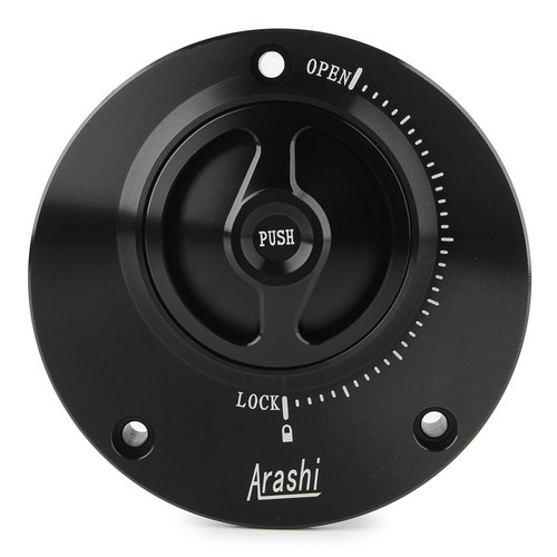 Fuel Filler Cover Gas Tank Cap for Yamaha FJR1300 FZ1 FZ6 YZF R1 R6 Black - Picture 2 of 12