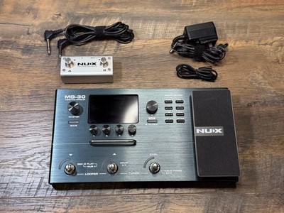 NUX MG-30 Guitar Multi-Effects Pedal with NMP-2 Dual Footswitch