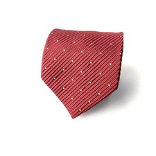 Burberry Silk Tie Red Dot 144cm AB Used