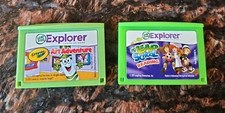 2 Leap Frog LeapPad Explorer Learning Games, Reading  Art Adventure