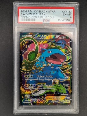 Pokemon TCG 2016 Venusaur EX XY123 XY Black Star Promo Holo PSA 6 English