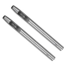 5mm Hollow Punch Carbon Steel Round Hole Leather Crafts Punch Tool, 2 Pcs