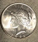 1922 PEACE DOLLAR BU AS GOOD AS IT GETS.   Luster, Luster, And More !!!