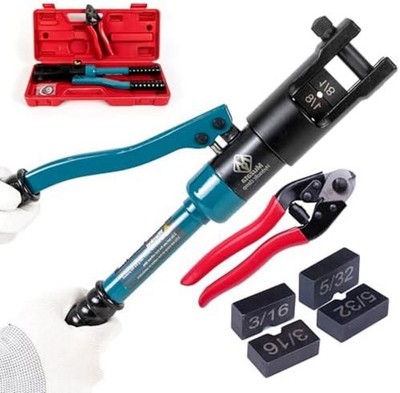 Upgraded Custom Cable Railing Crimping Tool Hydraulic Crimper Hydraulic Crimping