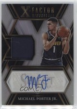 2022 Select X-Factor Memorabilia Signatures 56/149 Michael Porter Jr Auto 06mc