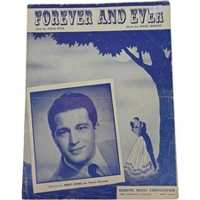 Forever And Ever 1947 Vintage Sheet Music Perry Como Victor Records