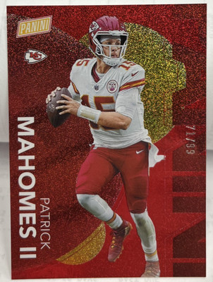 Patrick Mahomes II 2023 Panini The National Convention #1 Red Parallel #'d 71/99