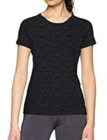 Cmp Damen Kurzarmshirt T-Shirt, Schwarz-Grau, De 40; M