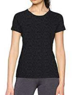 CMP Damen Kurzarmshirt T-Shirt, Schwarz-Grau, DE 40; M - Bild 1 von 1