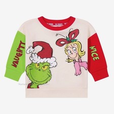 The Grinch Girls Sweatshirt Shirt Size 12M 18M 2T 3T 3 Toddler Christmas Holiday