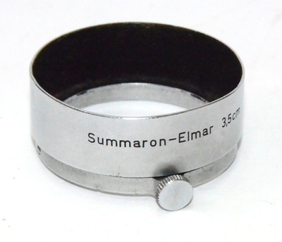 Leica FOOKH Summaron-Elmar 3.5cm Chrome Clamp-On Lens Hood / Shade Wetzlar